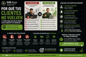 Por qué los clientes no vuelven a comprar y cómo mejorar la fidelización mediante programas de beneficios, comunicación, seguimiento y experiencia de cliente.