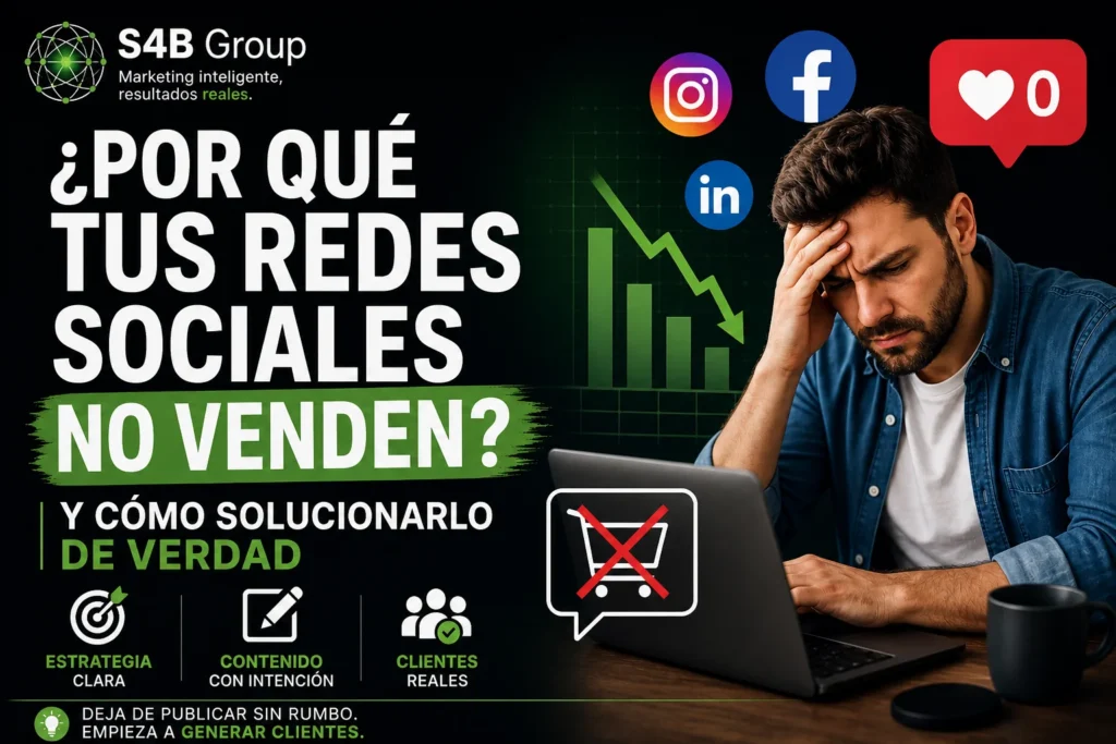 Por qué las redes sociales de un negocio no generan ventas y qué estrategias utilizar para convertir seguidores en clientes reales.