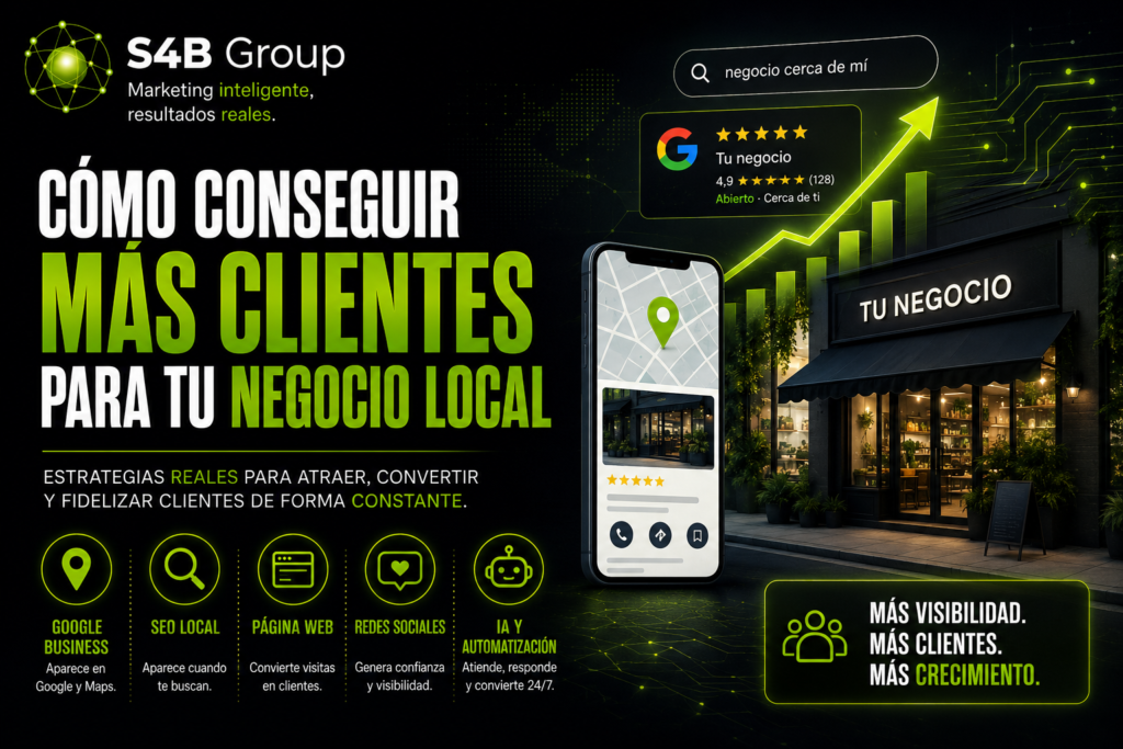 Cómo conseguir más clientes para tu negocio local en 2026: guía completa para crecer de forma constante