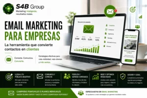 Email marketing para empresas con campañas segmentadas para captar clientes, fidelizar contactos, aumentar ventas y medir resultados.
